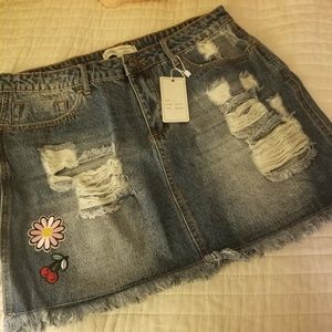 Denim Mini Skirt from "Timing Denim Collection"